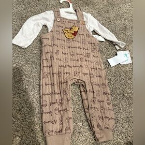 Disney Brown Winnie the Pooh Kids Matching Set
